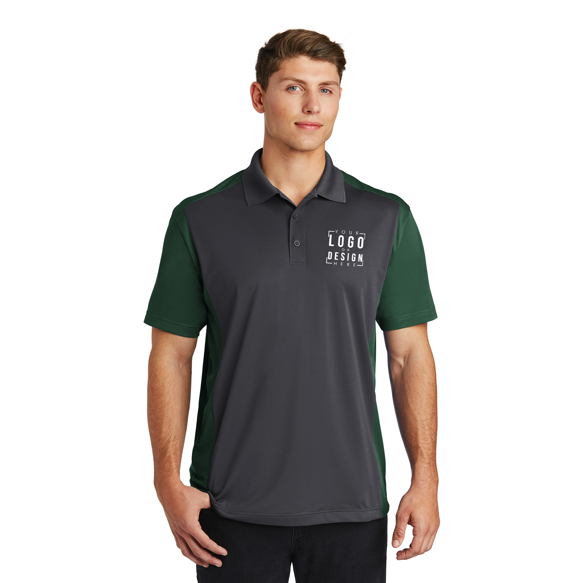 Sport-Tek Colorblock Micropique Sport-Wick Polo