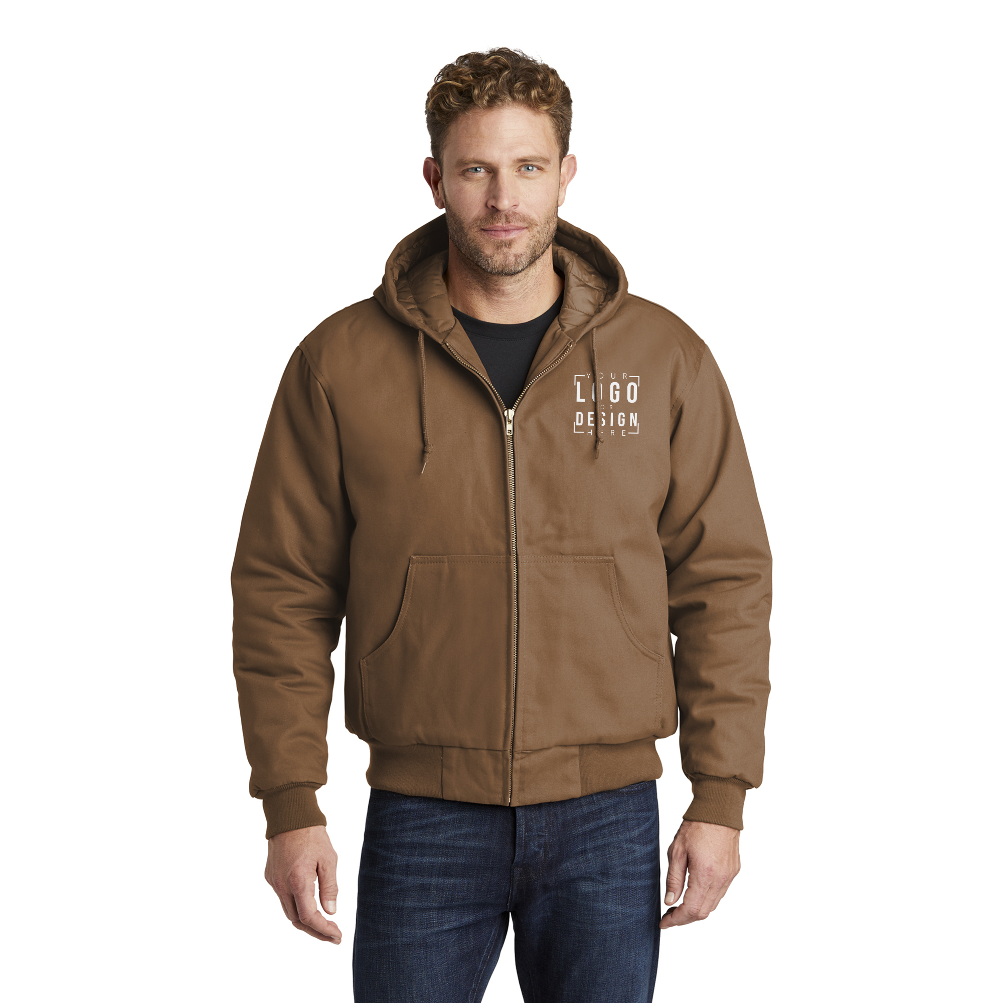 CornerStone Tall Duck Cloth Hooded Work Jacket