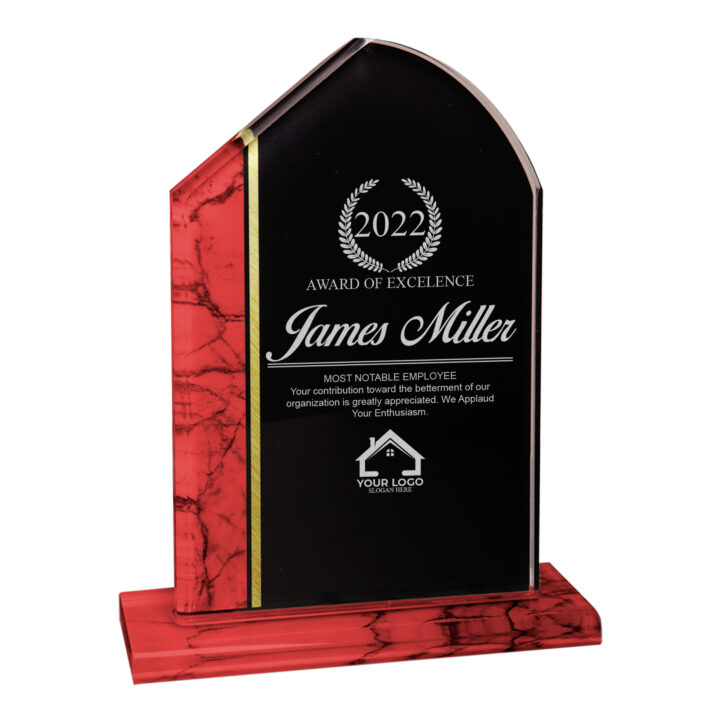 Personalized Tuscany Acrylic Award Standup - Image 7