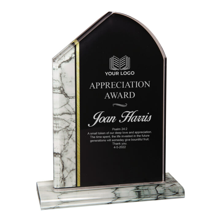 Personalized Tuscany Acrylic Award Standup - Image 8
