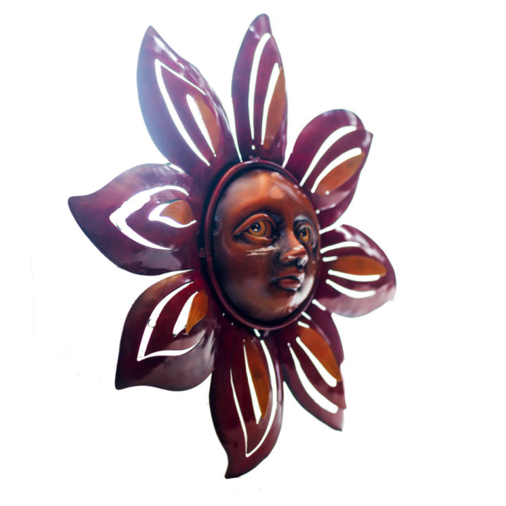 Artisan Crafted Iron Plasma Cut | Wall Decor | Sun Flor Face - Image 2