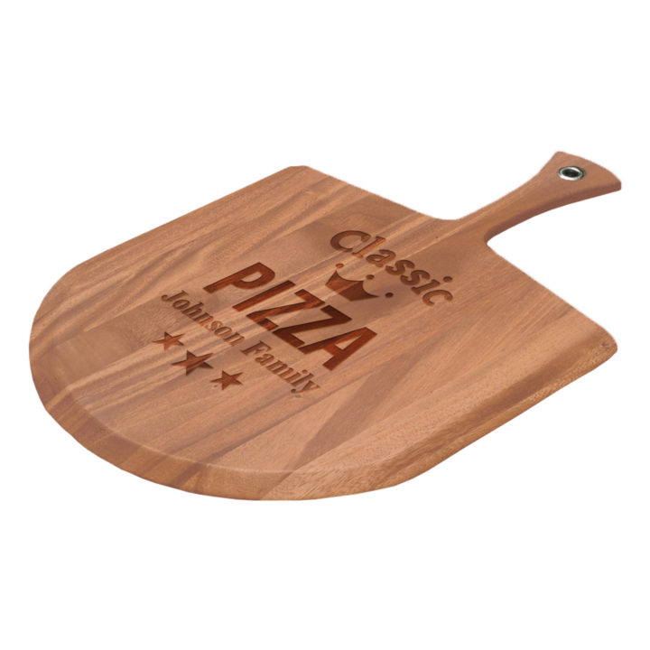 Personalized Classic Acacia Wood Pizza Paddle - Image 4