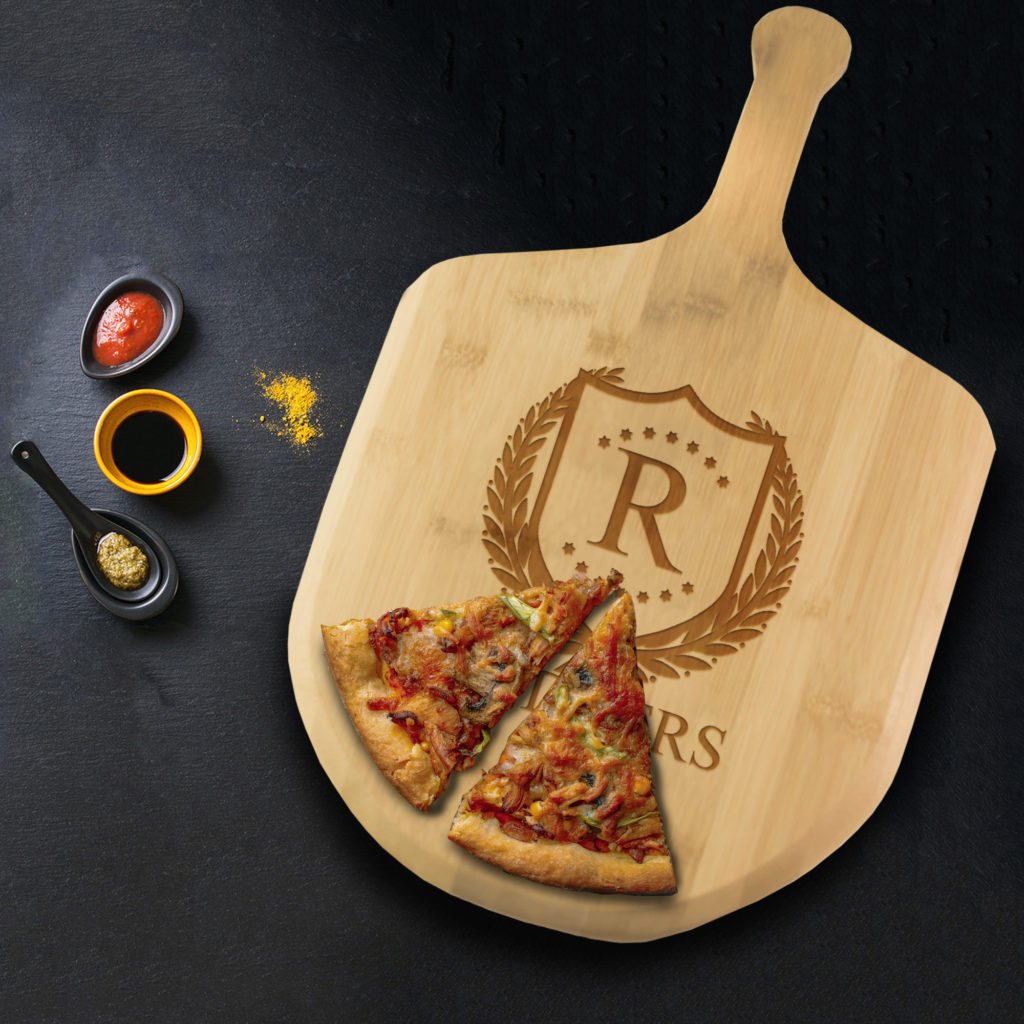 Personalized ShieldStar Bamboo Pizza Paddle