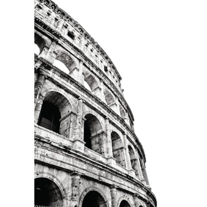 Colosseum in Rome Black & White Acrylic Print