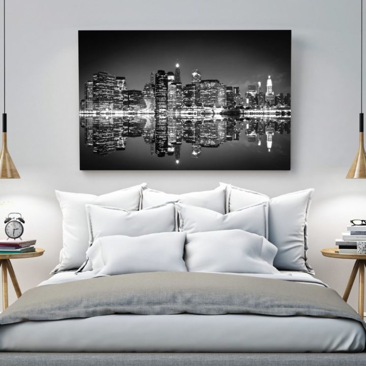 New York Cityscape Black & White Acrylic Print - Image 2