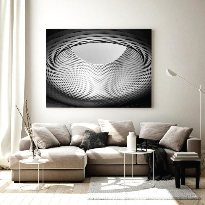 Messe Basel in Switzerland Black & White Acrylic Print - Image 2