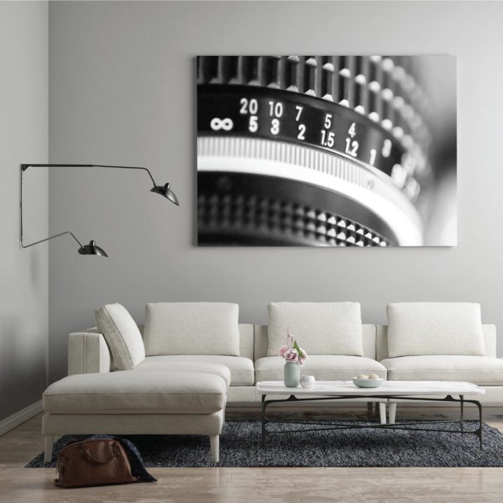 Analog Lense Black & White Acrylic Print - Image 2