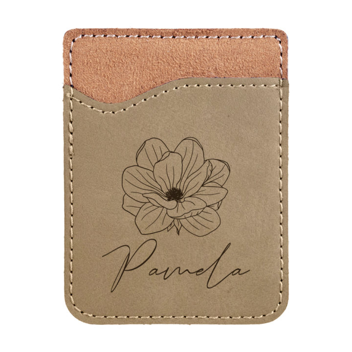 faux leather phone wallet