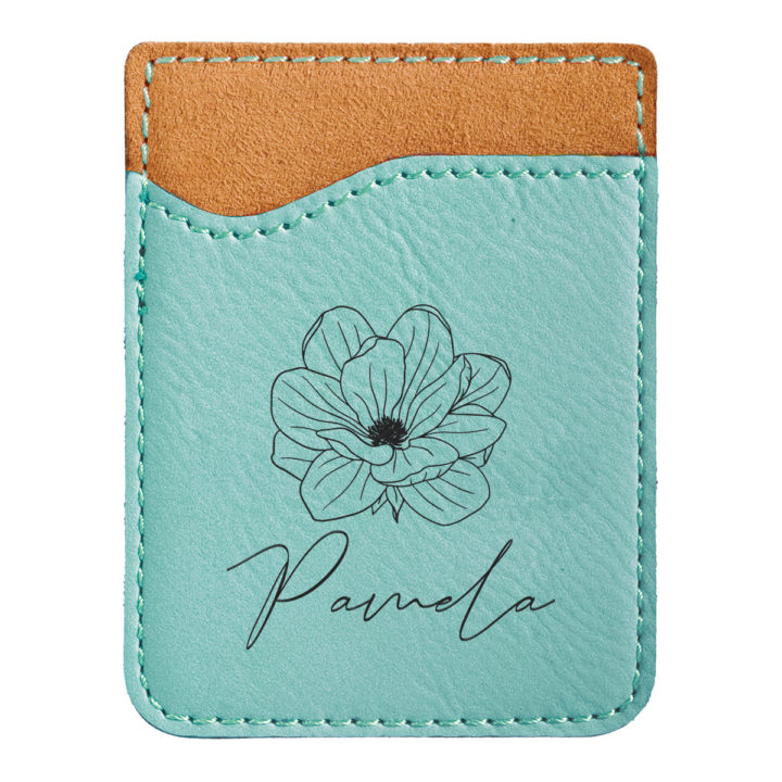 faux leather phone wallet