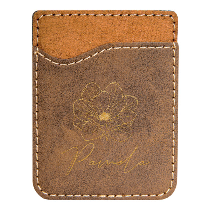 faux leather phone wallet