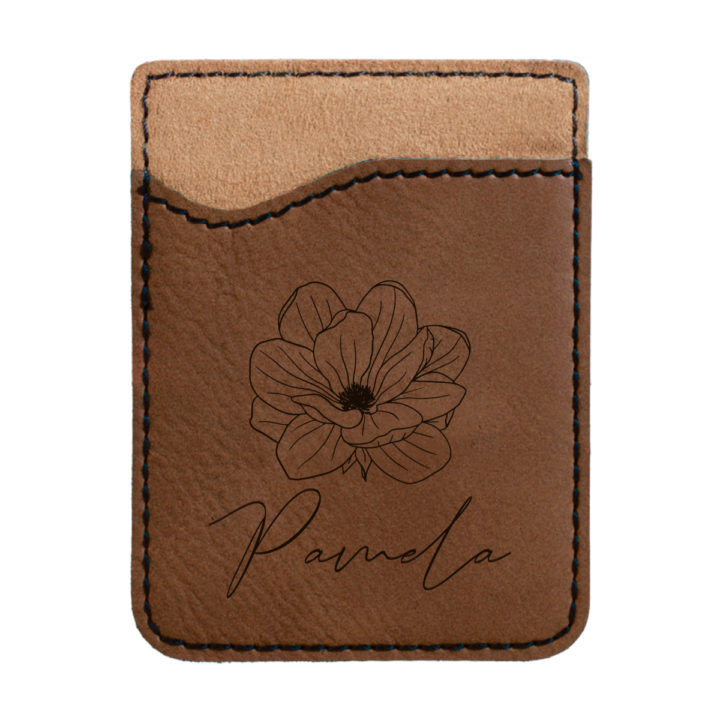 faux leather phone wallet