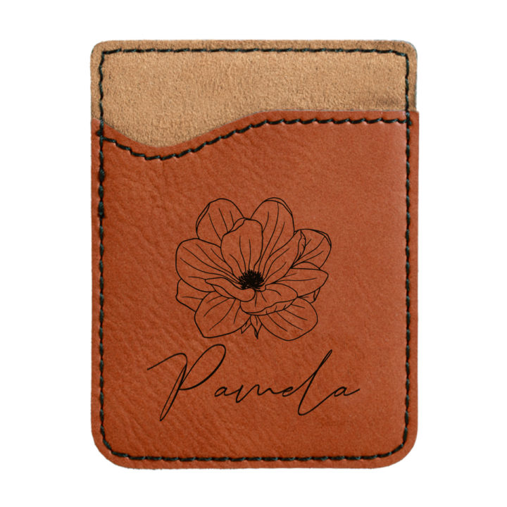 faux leather phone wallet