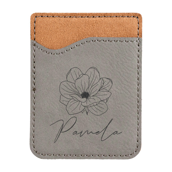 faux leather phone wallet