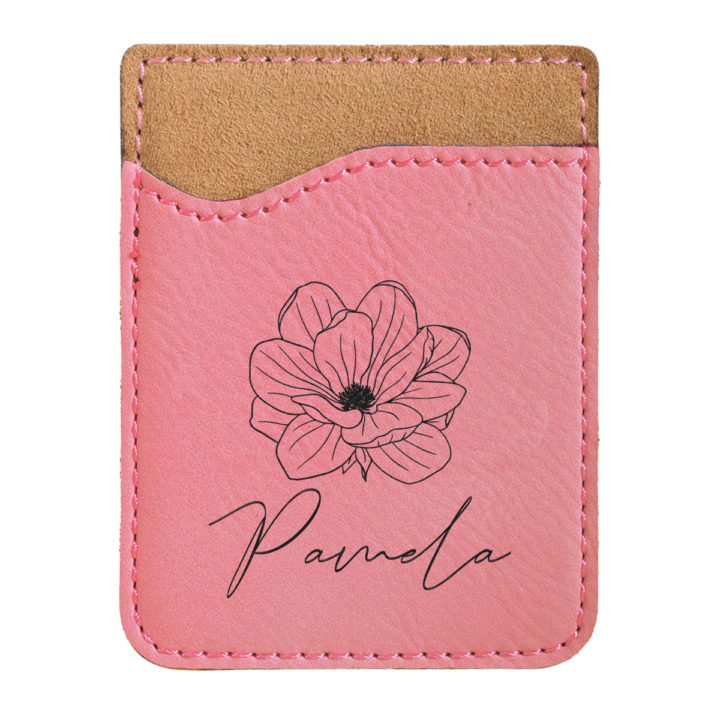 faux leather phone wallet