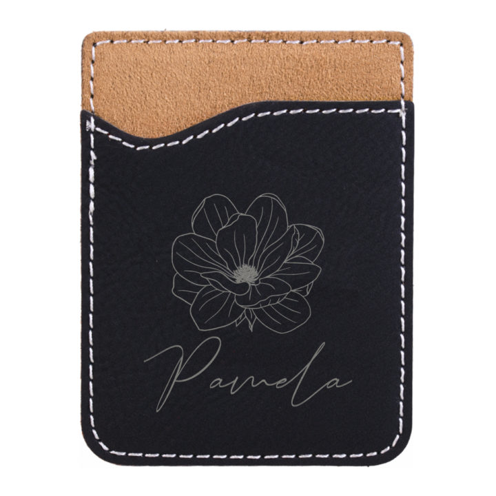 faux leather phone wallet
