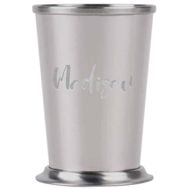 Personalized Stainless Steel Mint Julep Cocktail Glass - Image 9