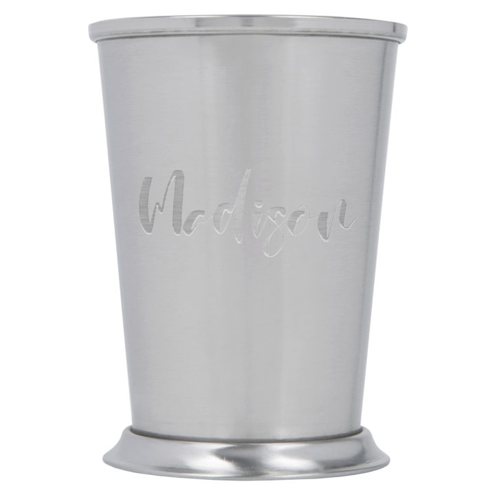 Personalized Stainless Steel Mint Julep Cocktail Glass - Image 7