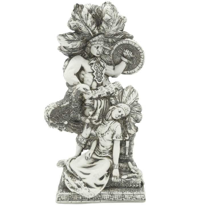 Aztec Warrior and Princess Sculpture - Image 3
