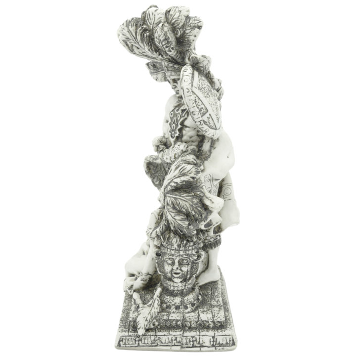 Aztec Warrior and Princess Sculpture - Image 4