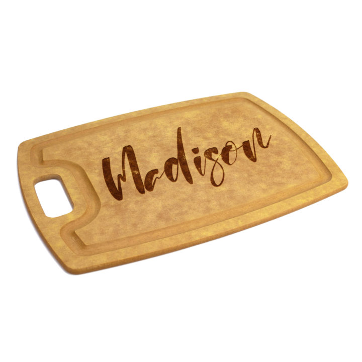 Personalized Composite Wood Cutting Board with Juice Groove - Image 5