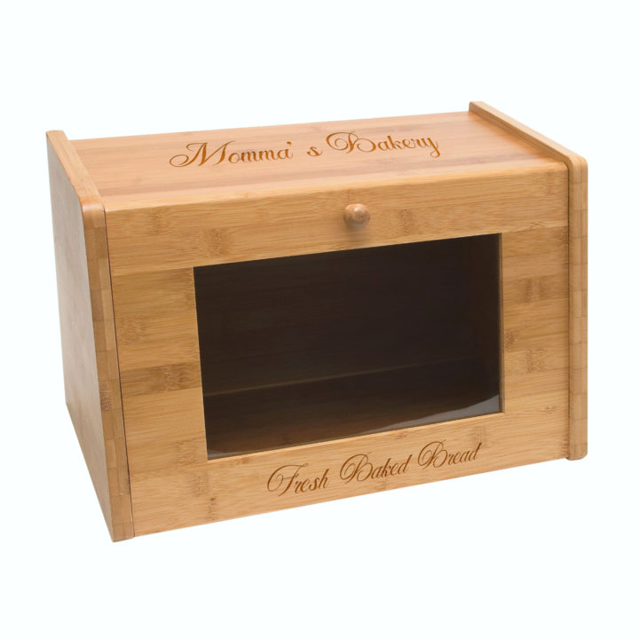 Personalized Bread Box with Tempered Glass Window - Image 5