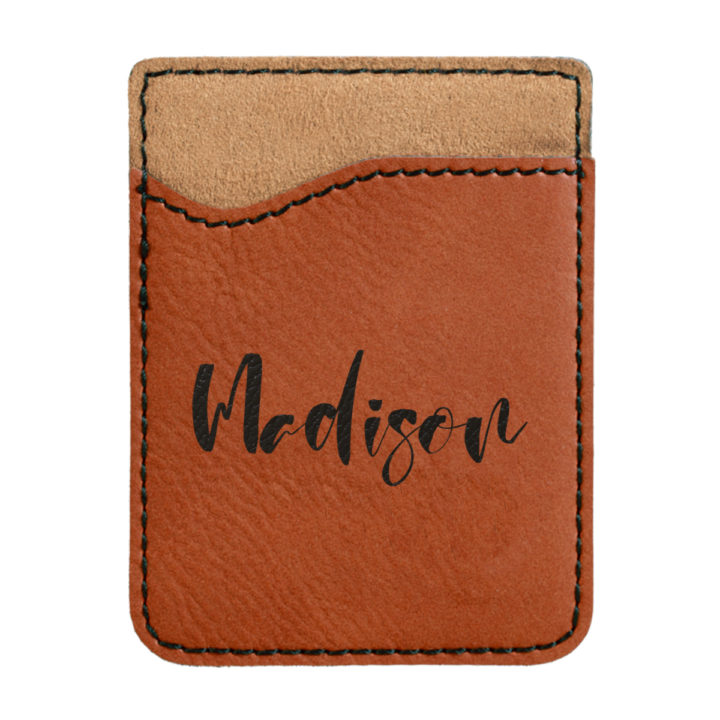 faux leather phone wallet