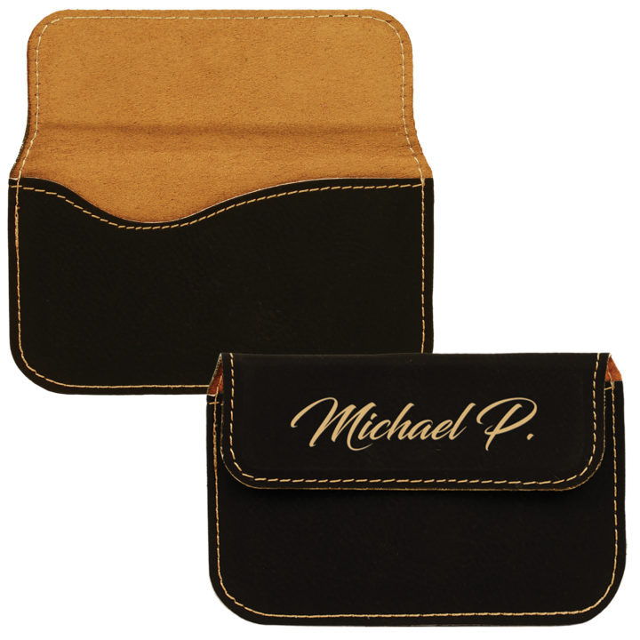 Personalized Leatherette Card Holder - Image 12