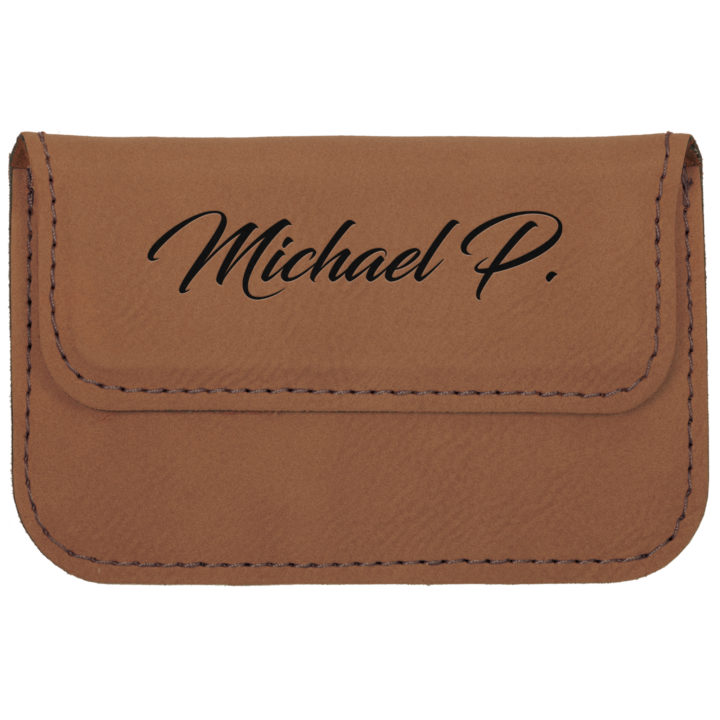 Personalized Leatherette Card Holder - Image 9