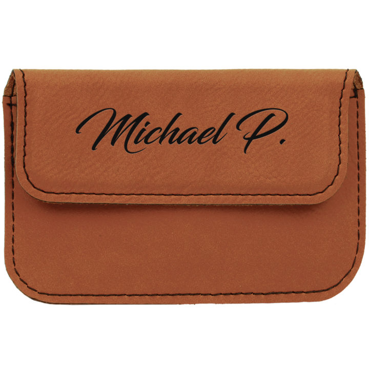 Personalized Leatherette Card Holder - Image 6