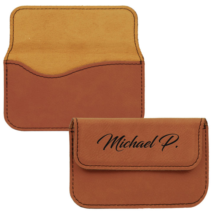 Personalized Leatherette Card Holder - Image 5