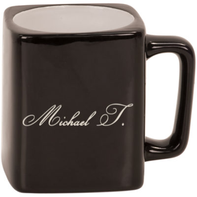 Personalized 8 oz. Square Ceramic Mug