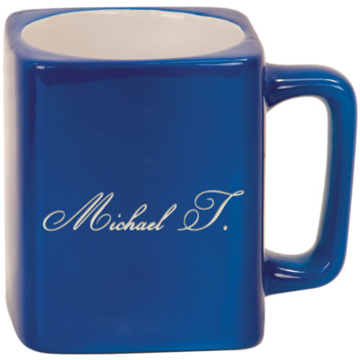 Personalized 8 oz. Square Ceramic Mug