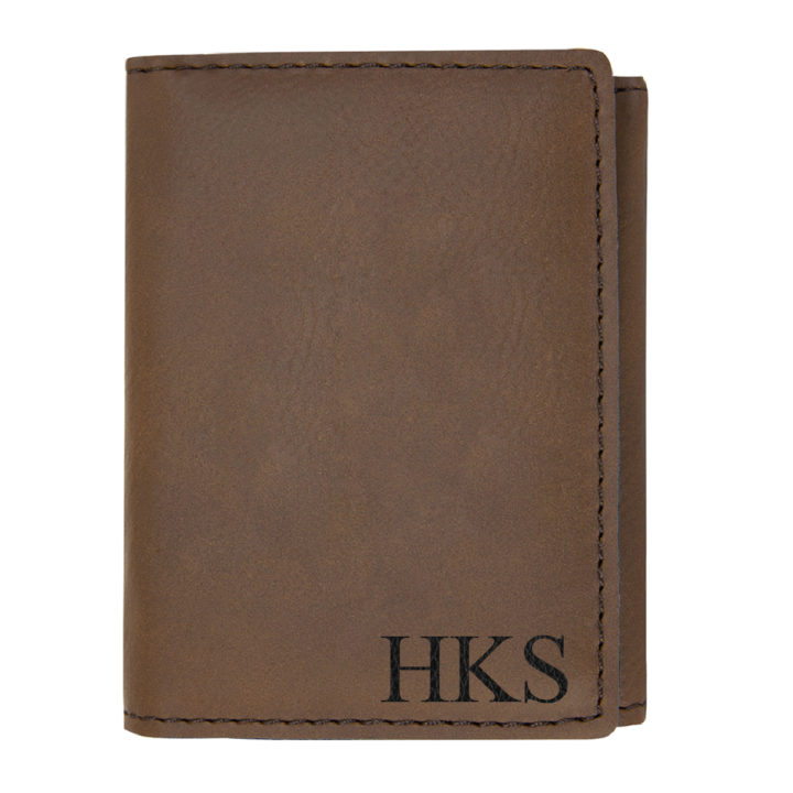 Personalized Leatherette Tri-Fold Wallet - Image 4