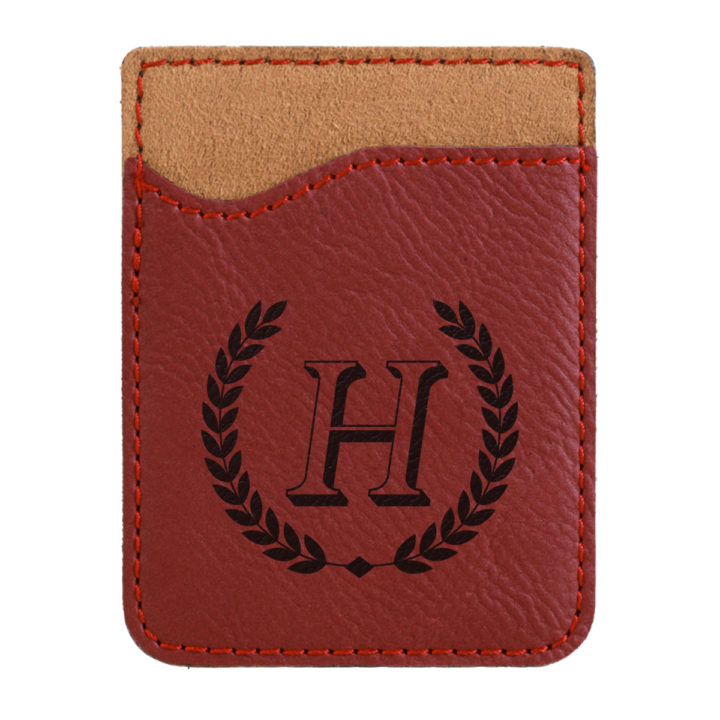 faux leather phone wallet