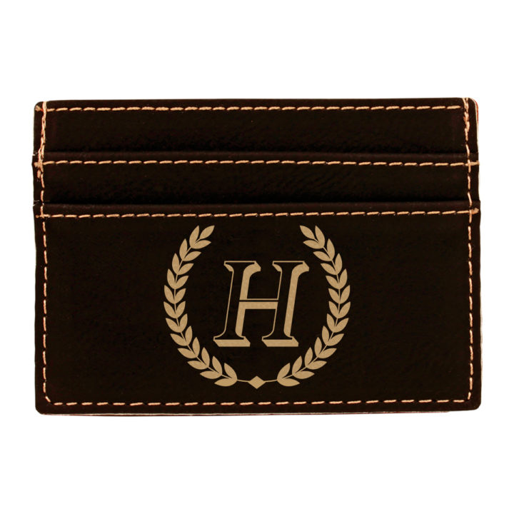 Personalized Horace Leatherette Wallet Clip - Image 4