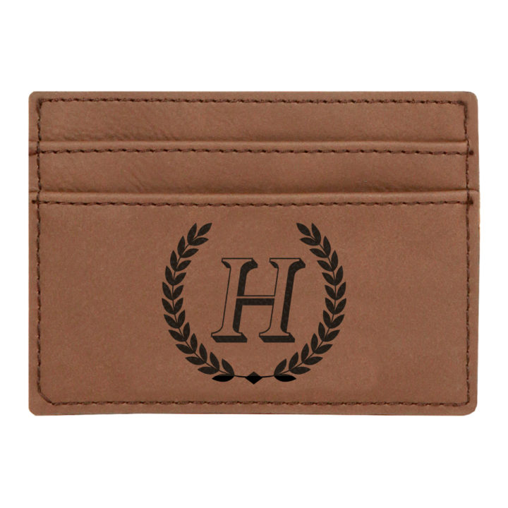 Personalized Horace Leatherette Wallet Clip - Image 6