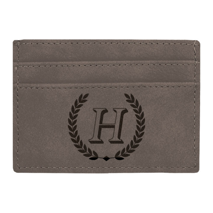 Personalized Horace Leatherette Wallet Clip - Image 7