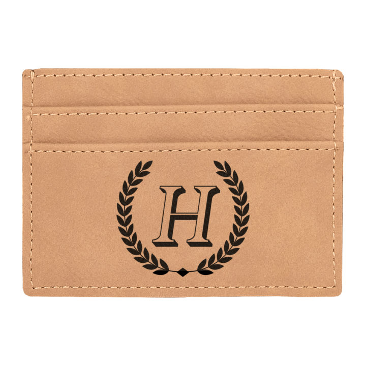 Personalized Horace Leatherette Wallet Clip - Image 8