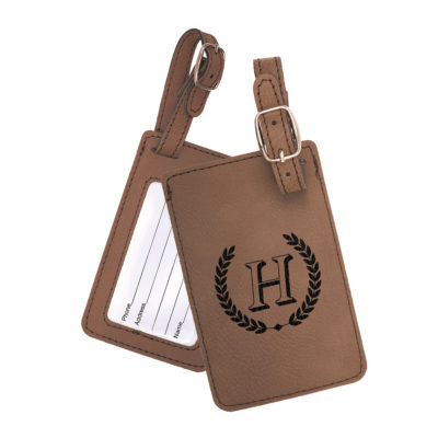 Personalized Horace Leatherette Luggage Tag