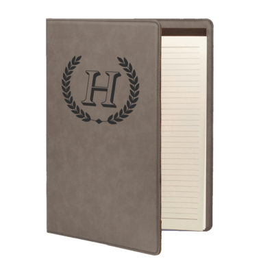 faux leather portfolio with notepad