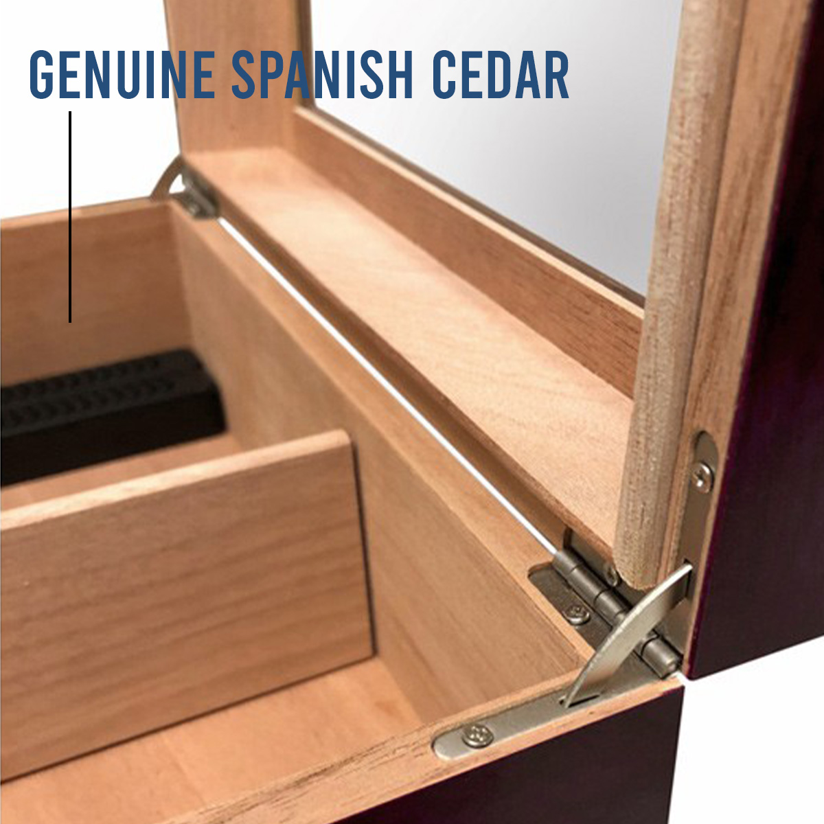 Personalized Hermes Cigar Humidor Chalet Glasstop