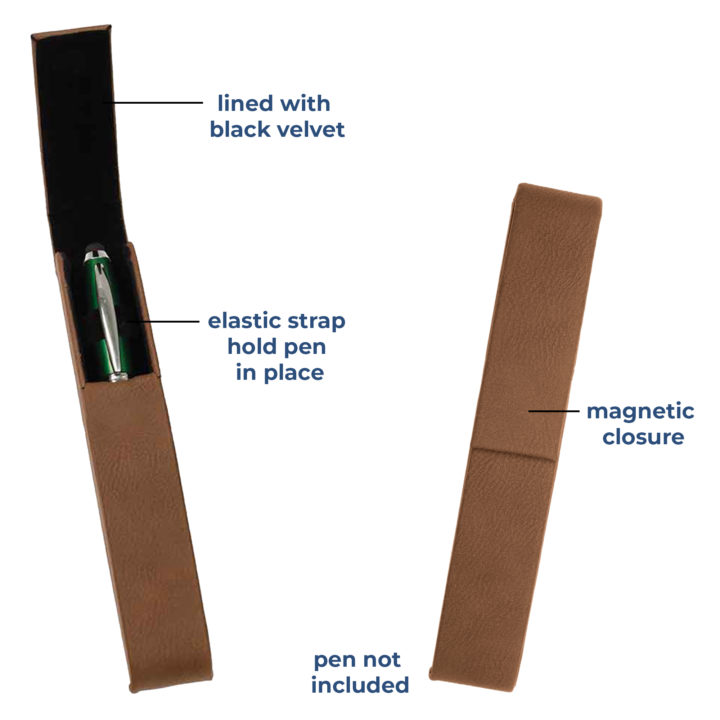 Personalized Leatherette Pen Case - Image 2