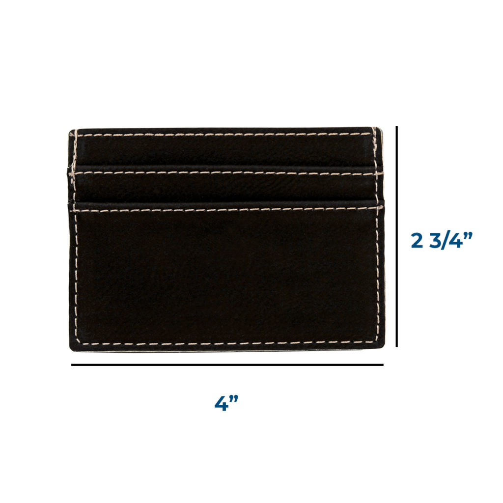 Personalized Leatherette Wallet Clip