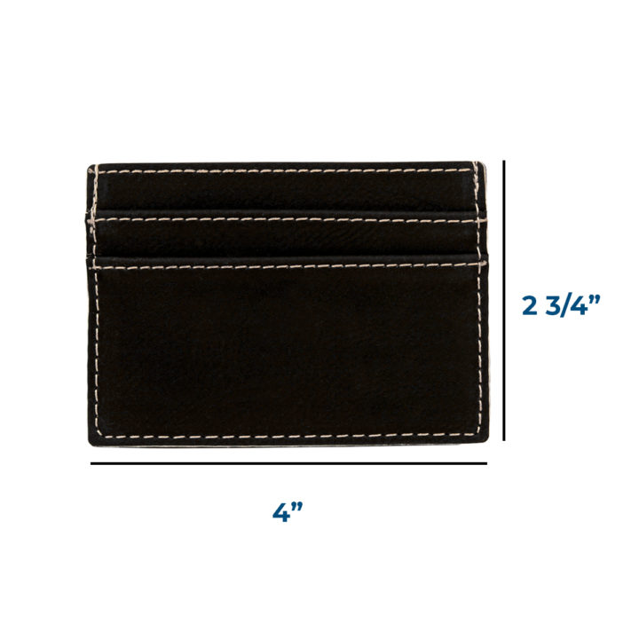 Personalized Horace Leatherette Wallet Clip - Image 3