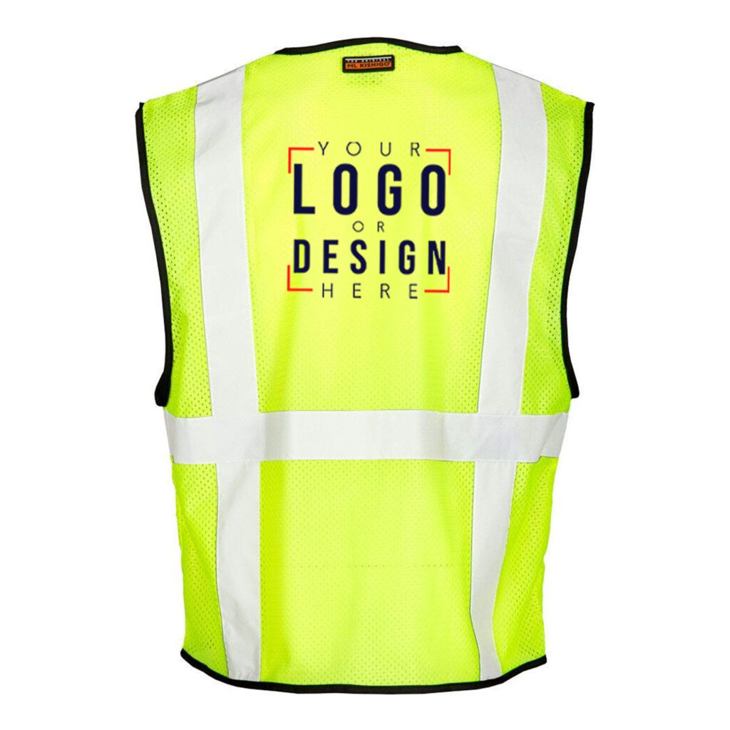 Custom Kishigo® 6 Pocket Reflective Safety Vest