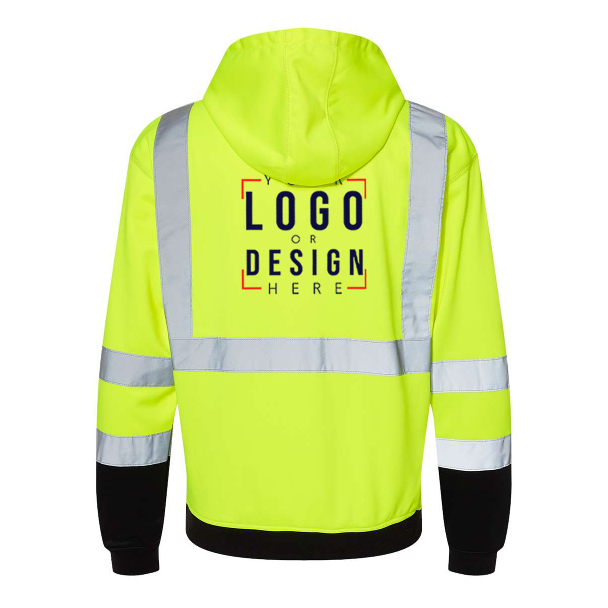 Custom Kishigo® Hooded Reflective Safety Sweatshirt