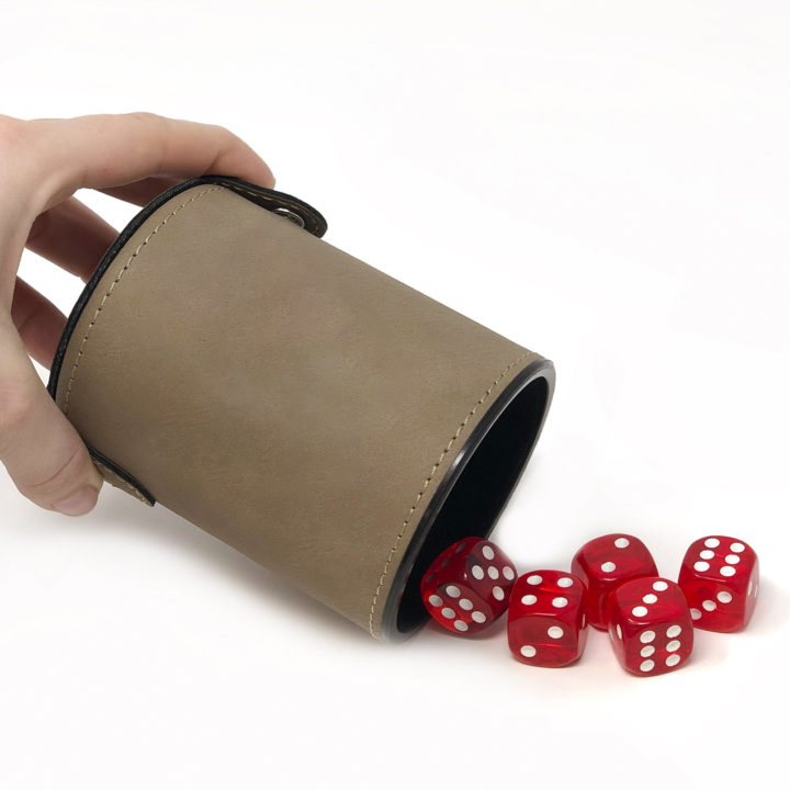 Personalized Leatherette Dice Cup - Image 3