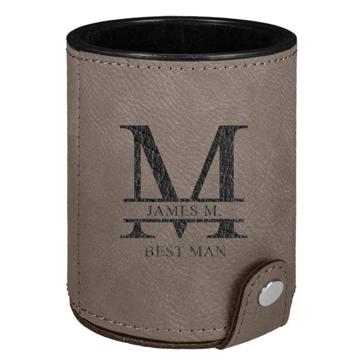 Personalized Monogram Leatherette Dice Cup - Image 7