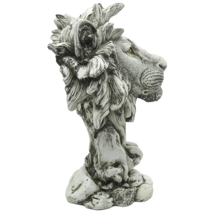 Handcasted Lion Resin Bust - Image 8
