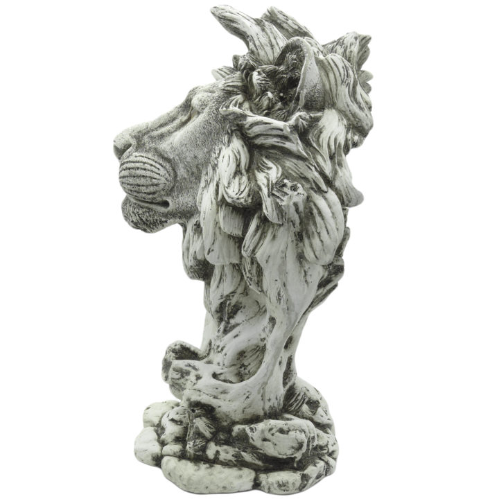 Handcasted Lion Resin Bust - Image 6